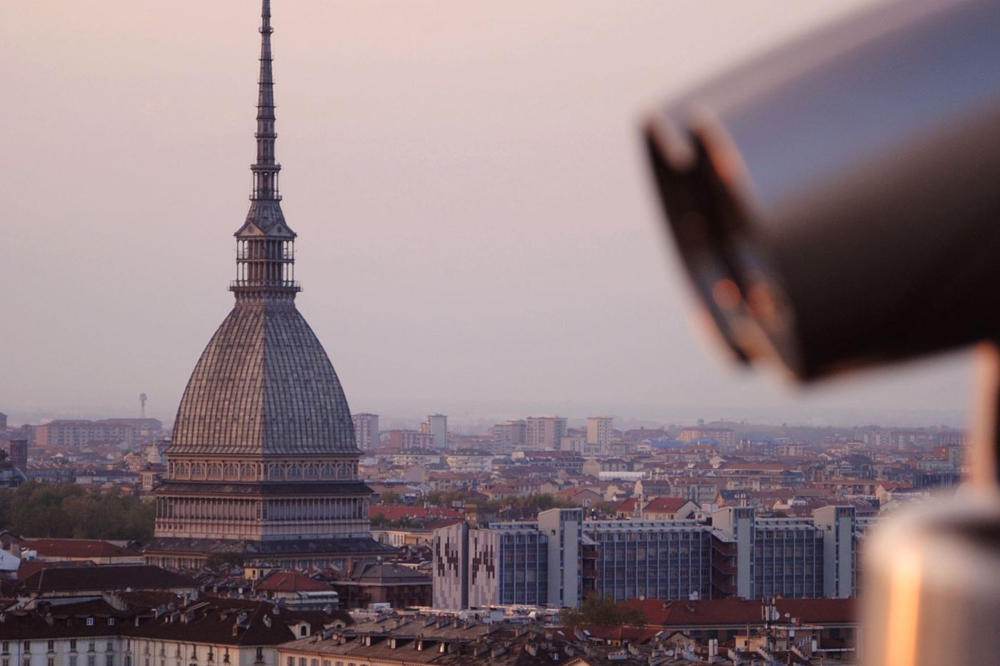 A view of the Turin skyline with the Mole Antonelliana, Piedmont